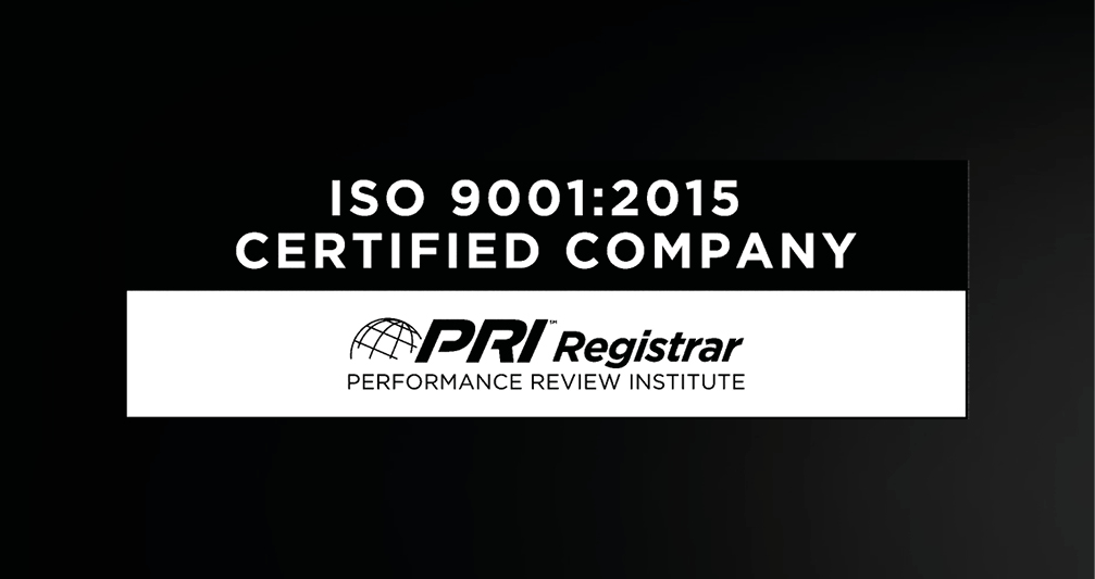 ISO 9001:2015 certified